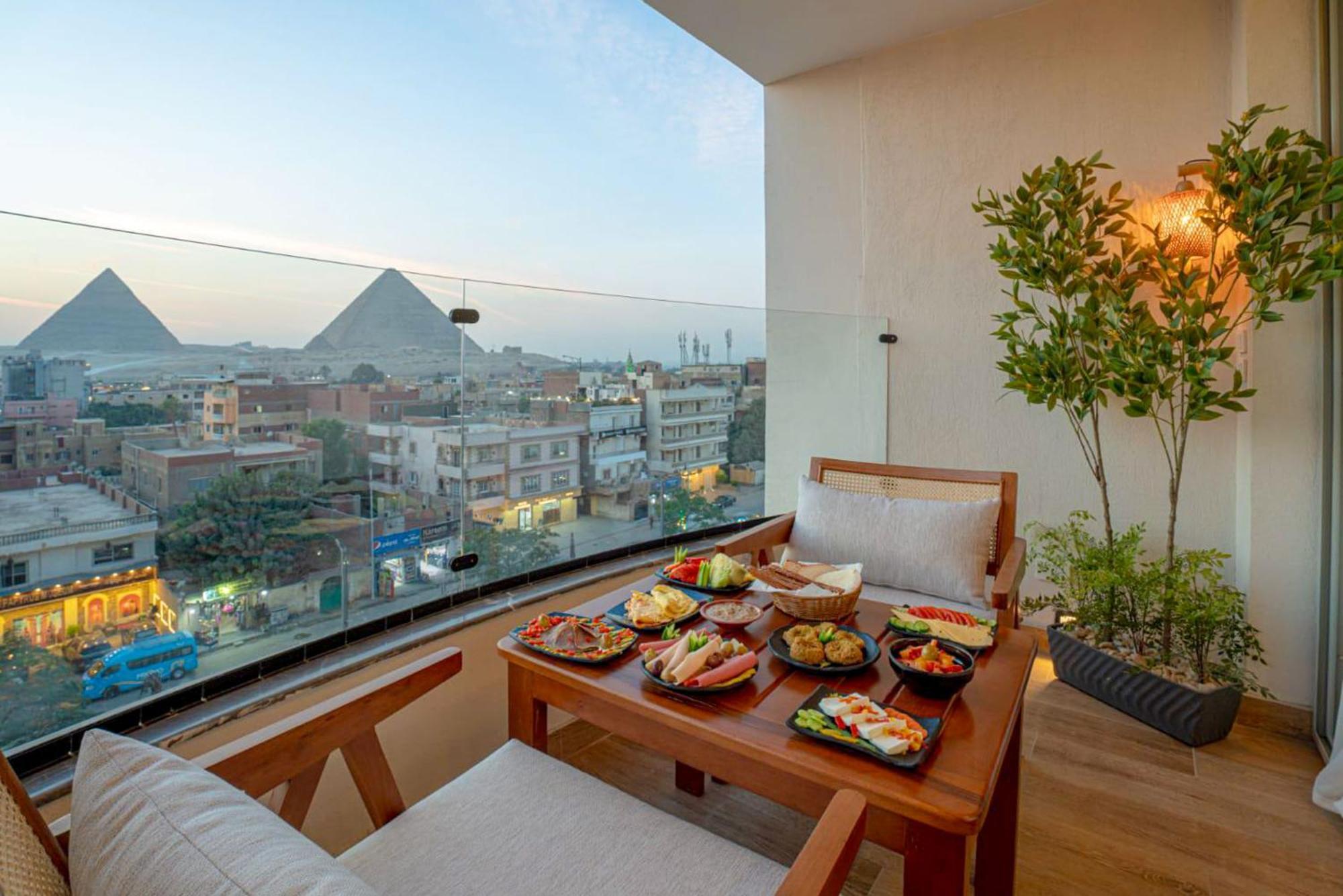 Galaxy Pyramids View Inn Kafret el-Gabal Zewnętrze zdjęcie