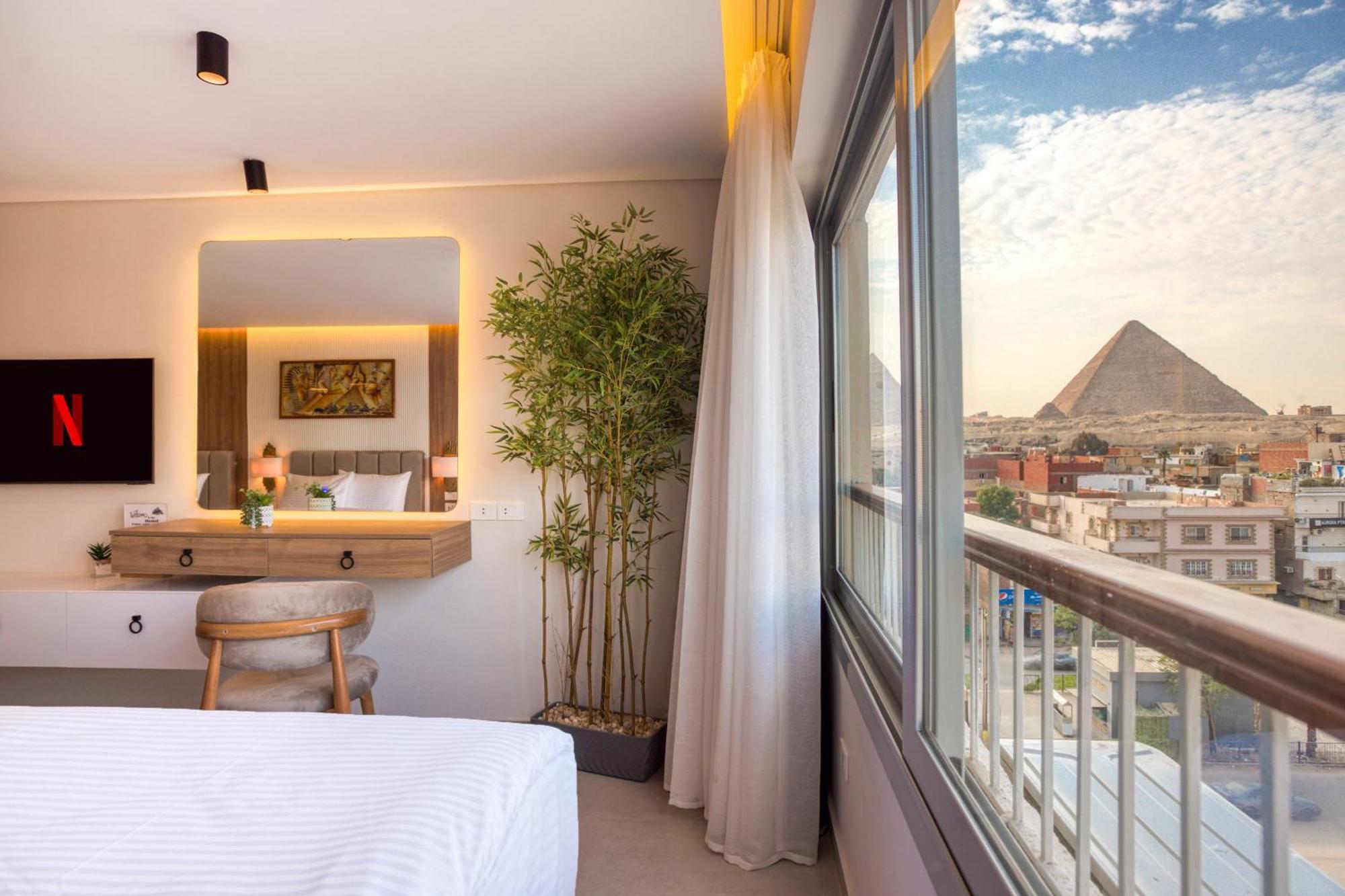 Galaxy Pyramids View Inn Kafret el-Gabal Zewnętrze zdjęcie
