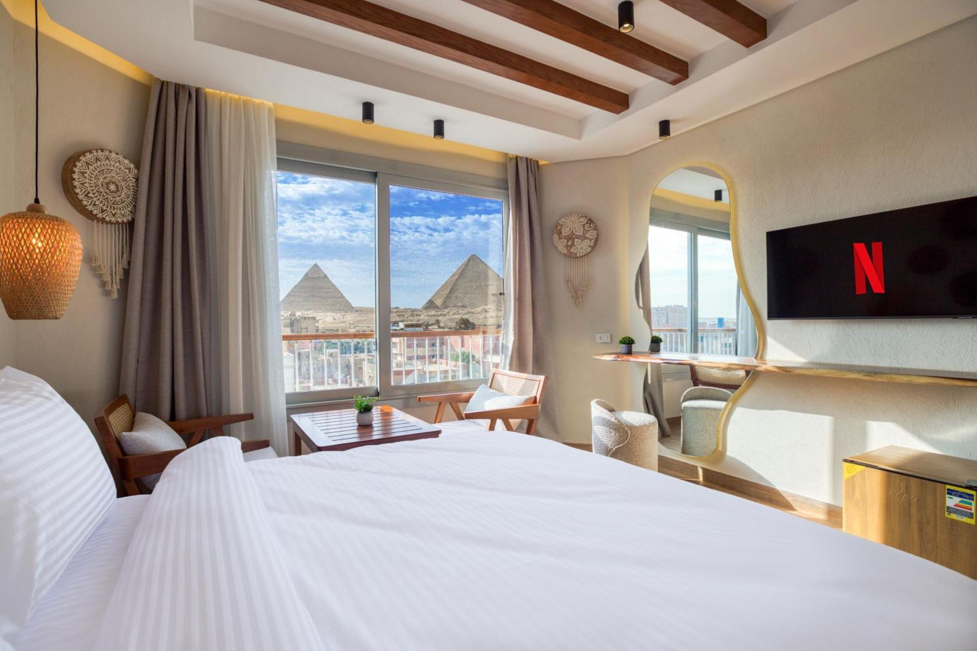 Galaxy Pyramids View Inn Kafret el-Gabal Zewnętrze zdjęcie