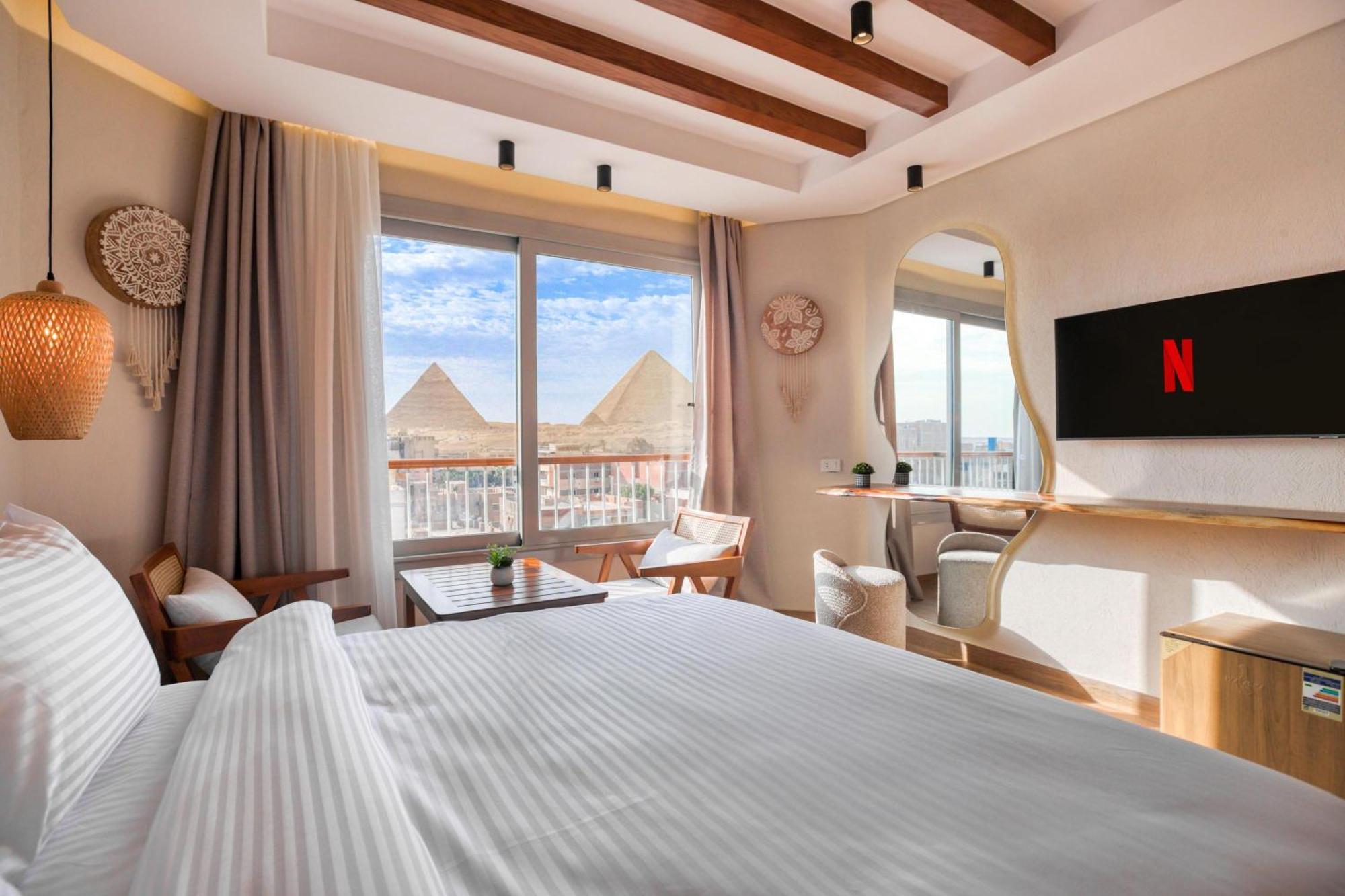 Galaxy Pyramids View Inn Kafret el-Gabal Zewnętrze zdjęcie